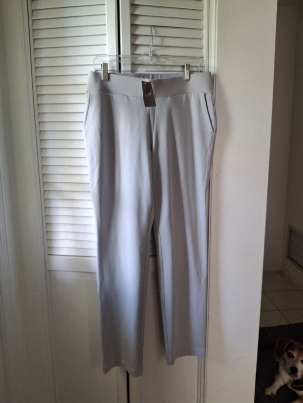 J. Jill Light Gray Women's Straight-Leg Pants
